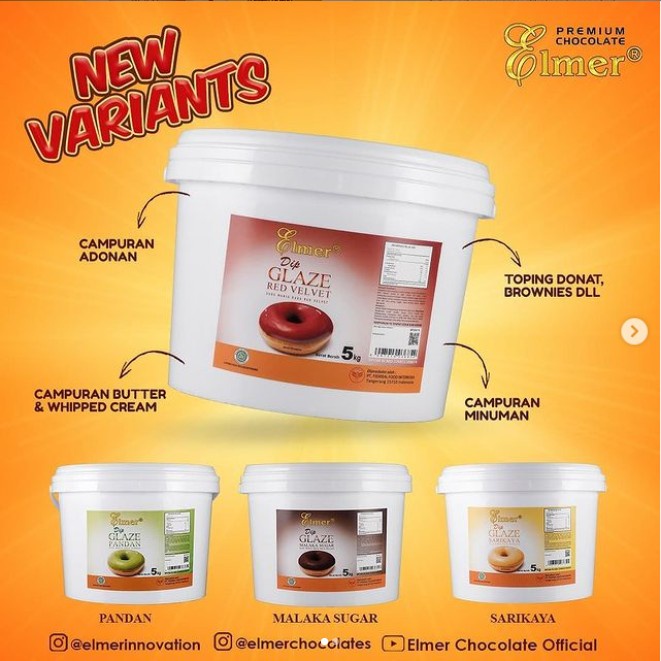 

SALE PROMO ELMER DIP GLAZE TOPPING 5KG READYY