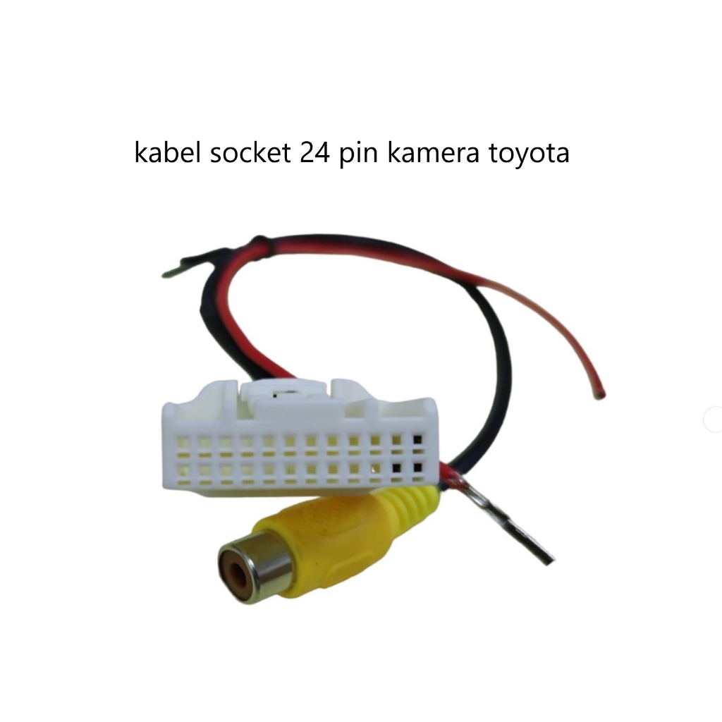 Soket Kamera Mundur toyota Avanza Calya Innova Fortuner toyota new 24pin