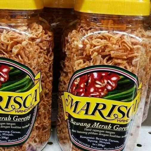 

marisca bawang merah goreng 200gr toples onion makanan