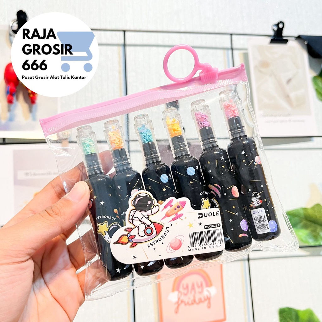 

NEW HIGHLIGHTER BOTOL ASTRONOT 1 SET ISI 6 PCS WARNA WARNI COLORFUL LUCU COD SOUVERNIR TERMURAH