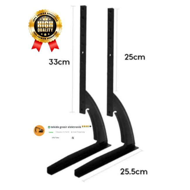 Bracket TV LED LCD STAND KAKI MONITOR 14-42"/ KAKI TV BRACKET MONITOR