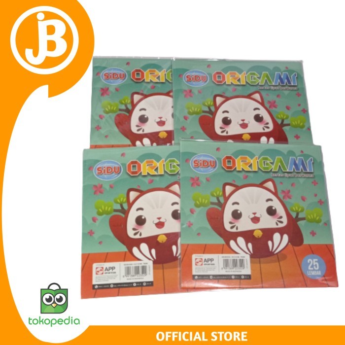 

(BestSeller) Kertas Lipat Origami 16 x 16 SIDU 25 Lembar