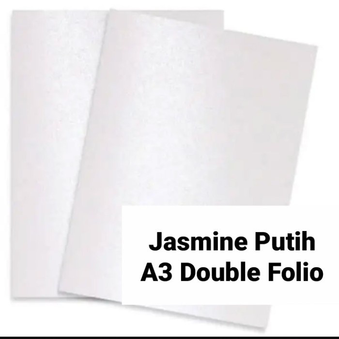 

(BestSeller) Kertas jasmine Putih A3 Double folio 200gsm