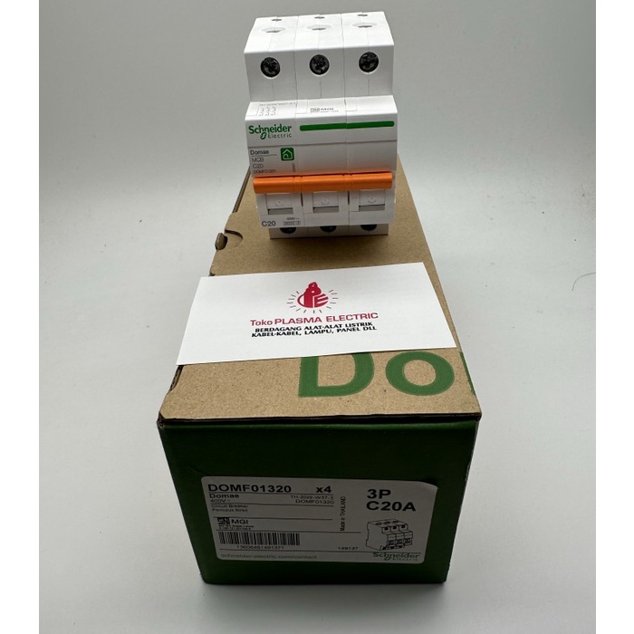 MCB SCHNEIDER 6A/10A/16A/20A 3 PHASE 3PHASE 3POLE 3 POLE DOMAE