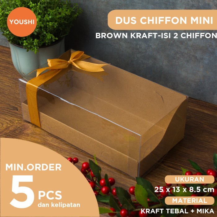 (BestSeller) Dus Kue/Kotak Kue/Box Kue Mini/Dus Bolu/Dus Chiffon Mini/Snackbox