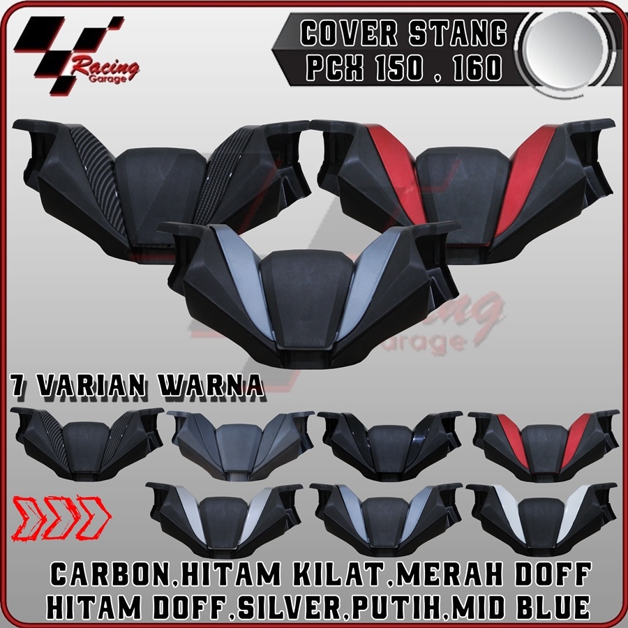 COVER TUTUP STANG PCX 150 160 ABS CBS CBU HONDA DENGAN BREKET PCX150 PCX160 ACCECORIES PNP