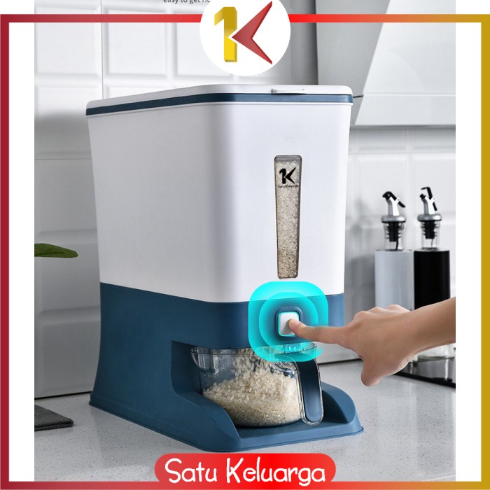 

SK-C203 Dispenser Beras 12KG Rice Box Tempat Penyimpanan Beras Otomati