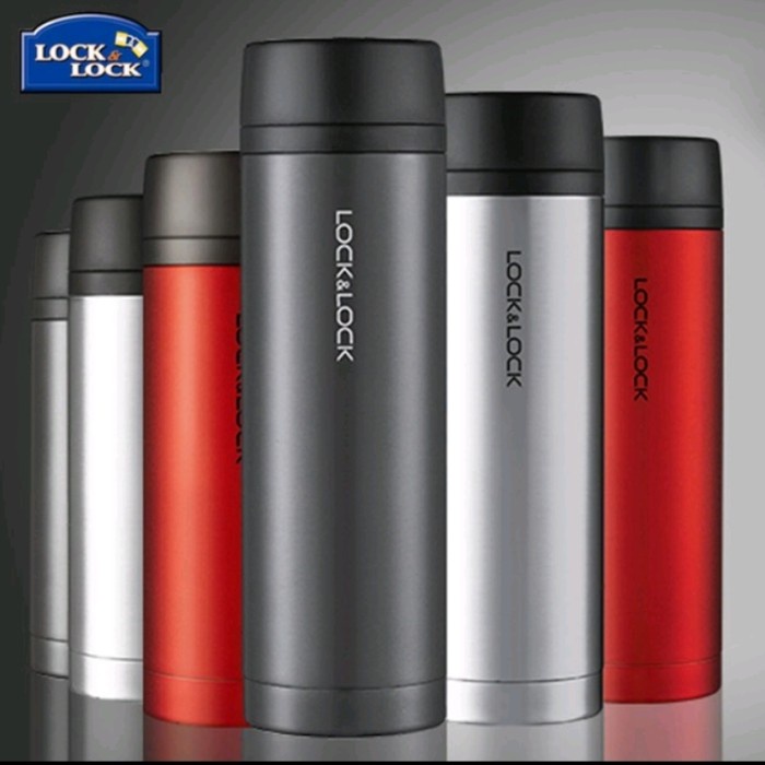 LOCK N LOCK COMPACT TUMBLER 250ML BLACK BOTOL MINUM TERMOS LHC4133 - M