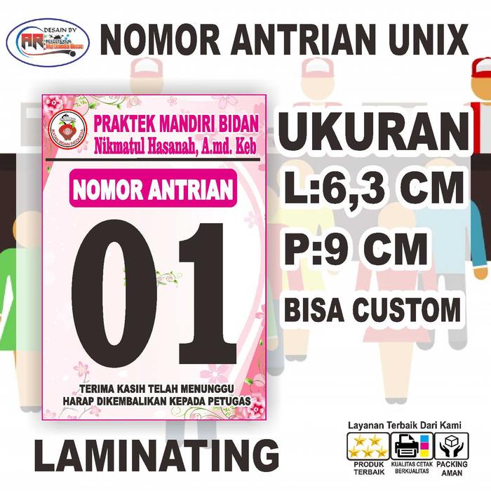 

Diskon 50 Pcs Nomer Antrian Kertas Bc + Laminating Free Desain Plastik Card Packing Aman