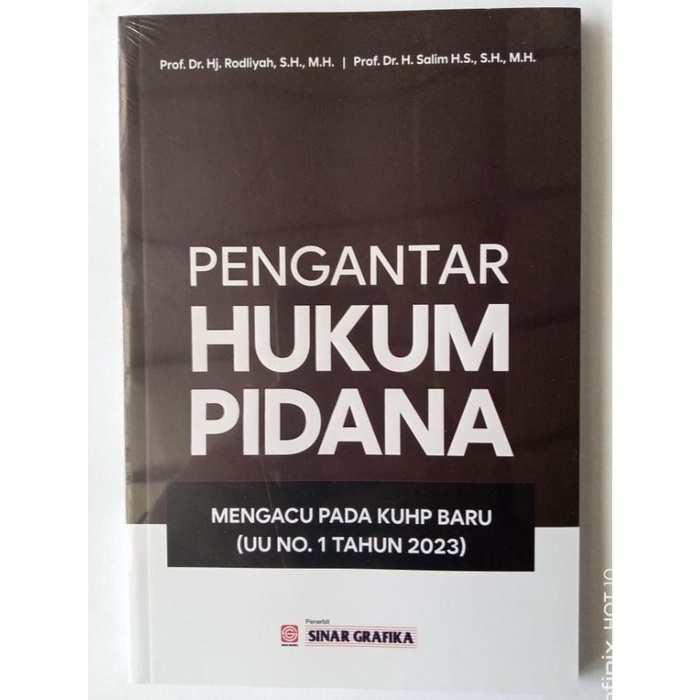 

Promo Pengantar Hukum Pidana Mengacu Pada Kuhp Baru (Uu No. 1 Tahun 2023) - Rodliyah Cod