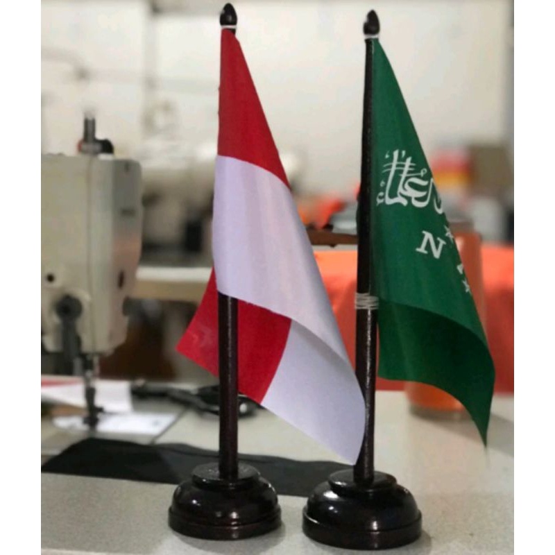 PROMO / Bendera meja set promo NU / merah putih