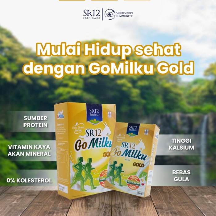 

(BestSeller) Go Milku Gold Susu Kambing Etawa Asli SR12 - Nyeri Sendi Pegal Linu & Melancarkan ASI -