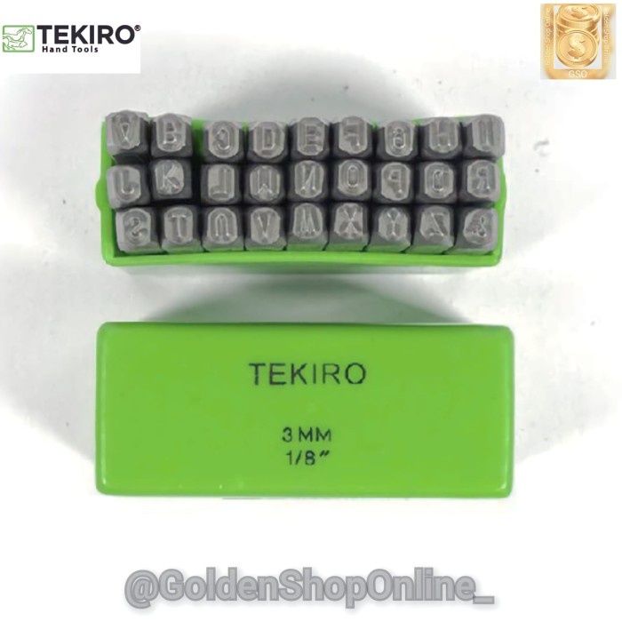 

Jual [READY] Huruf Ketok 3mm - Letter Punch 3mm Tekiro