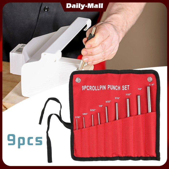 

Jual [READY] 9 Pcs Pin Punch Set Penanda Titik Bor Alat Drip Center Punch Set