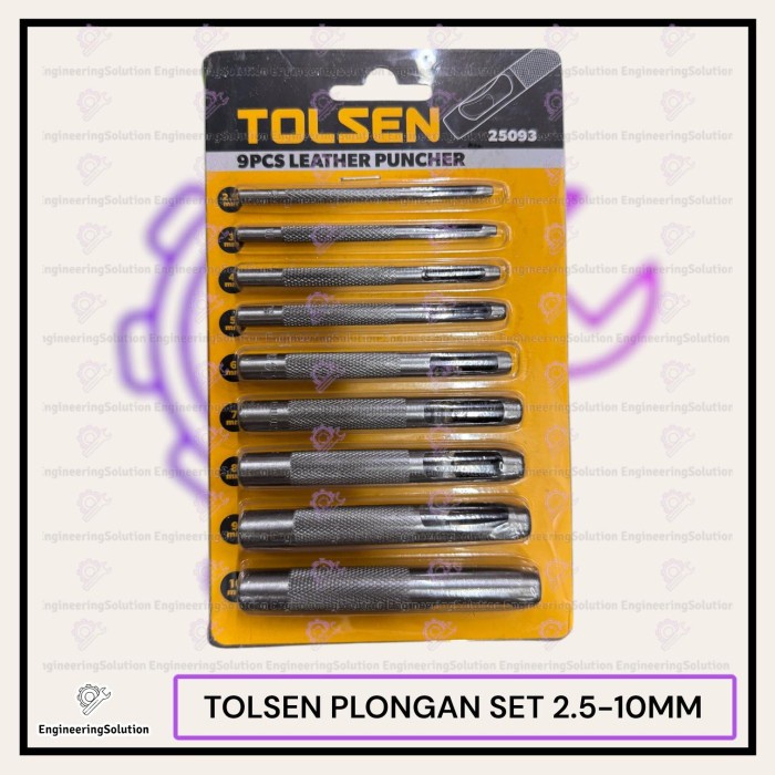 

Jual [READY] TOLSEN ALAT PLONG/HOLLOW PUNCH 9 PCS