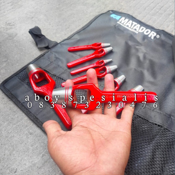 

Jual [READY] hollow punch set 8 pcs 3-25 mm MATADOR madein germany
