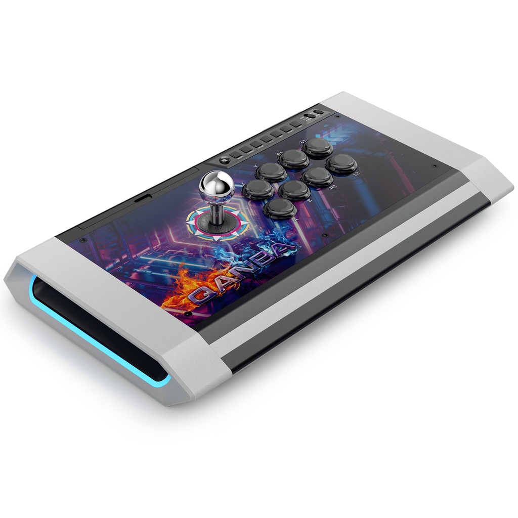 Qanba Q3 Obsidian Mf-Gv Silent Arcade Joystick Multifunction Edition Fighting Stick For Pc