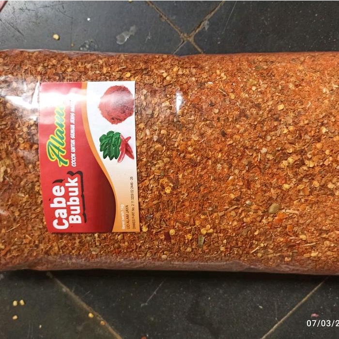 

Barang Terlaris Murah Cabe Bubuk Estra Daun Jeruk 1 Kg Kwalitas Super Pedas Alami Cod