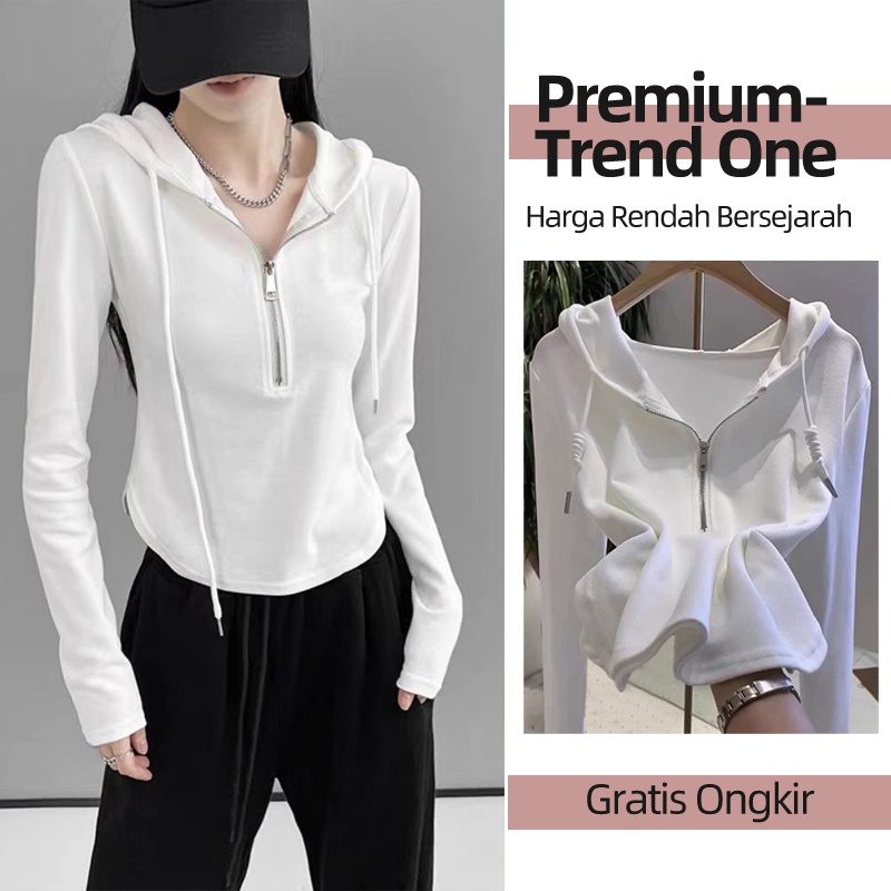 PROMO / Zip Hoodie Sweatshirt Olahraga Crop, Sauna Suit, Jogging, Lari, Bersepeda, Despo, Gym