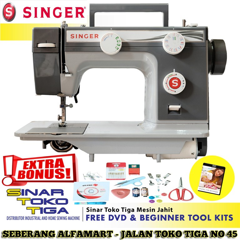 ELEKTRO11- PROMO BONUS - MESIN JAHIT SINGER 984 FULL BODI BESI SEMI PORTABLE