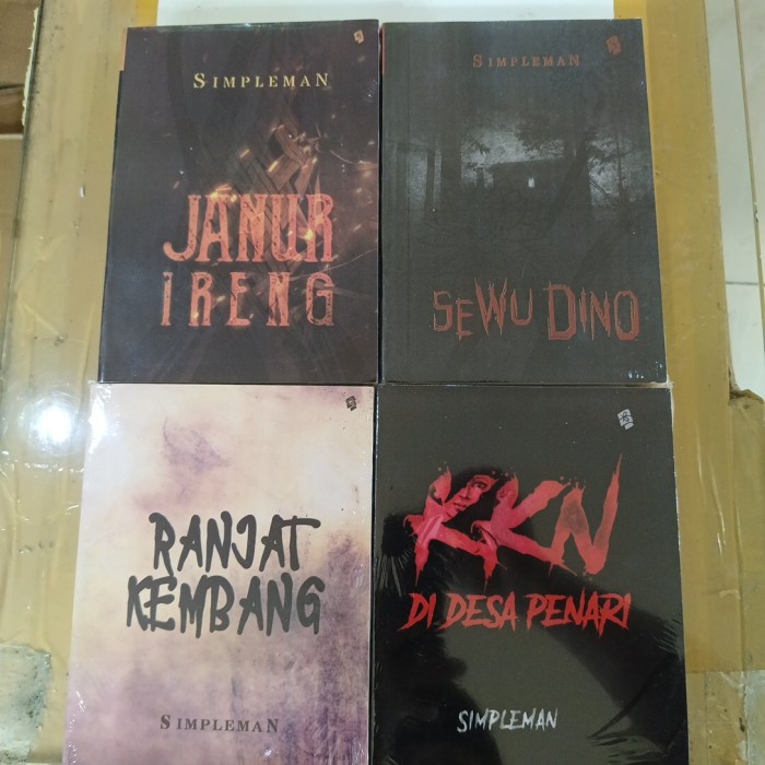 SALE TERHOTT PAKET 4 BUKU SIMPLEMAN JANUR IRENG SEWU DINO RANJAT KEMBANG MANUNGGAL READYY