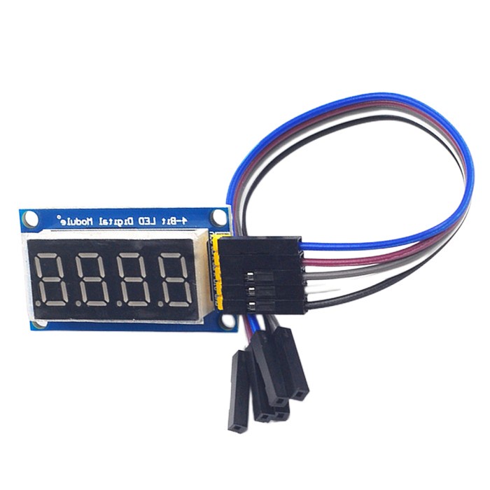 74HC595 Digital LED Display Module 0.4 Inch Digital LED Display Board 3.3-5V 4-Digit