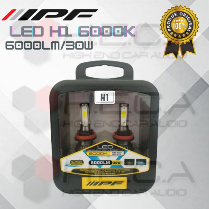 LED IPF H1 6000k Lampu Mobil Bohlam ORIGINAL