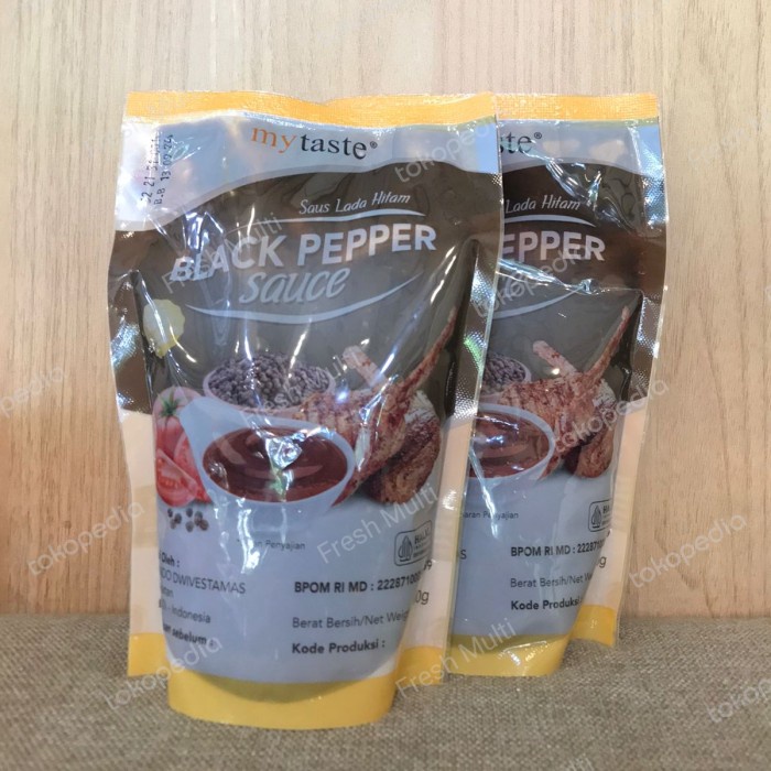 

Saus Blackpepper steak / Saus bumbu lada hitam My taste Halal
