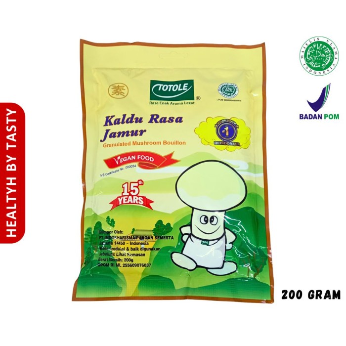 

Kaldu Rasa Jamur Totole Penyedap Rasa Mushroom Bouillon 200g