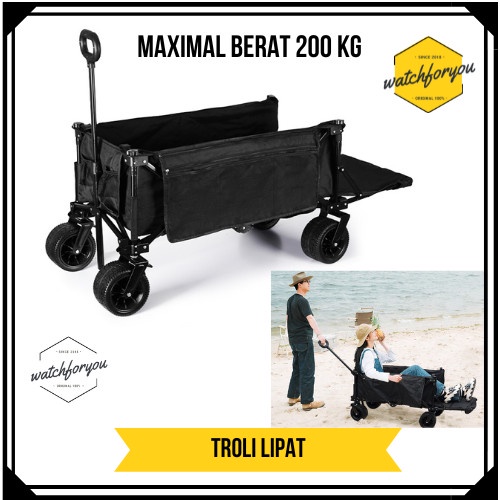 Troley Lipat Barang Troli Barang Koper Hotel Trolley Portable 200 Kg {Ready High Quality Best Seller