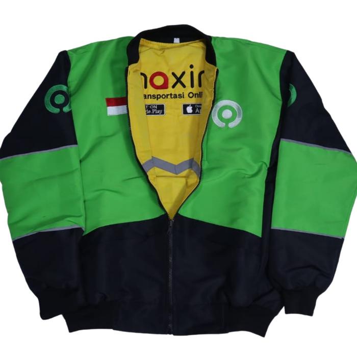 Jaket Maxim Bolak Balik / Jaket Bb Go Jek Maxim / Jaket Bb Maxim / Jaket Maxim Terbaru 2023 Bordir