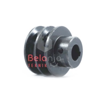 Pully Besi B 2 Jalur 3 Inch As 19 Mm Pulley Puli Besi Cor B2 3" 19Mm {Ready High Quality Best Seller