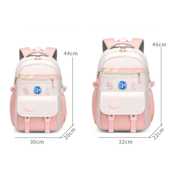 Cathleen - Tas Sekolah Model Kulkas Laki laki Perempuan/Ransel Anak Sekolah Cewek Cowok SD SMP SMA