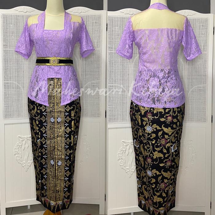 Kebaya Bali Set Modif Bali Lilac Best Seller