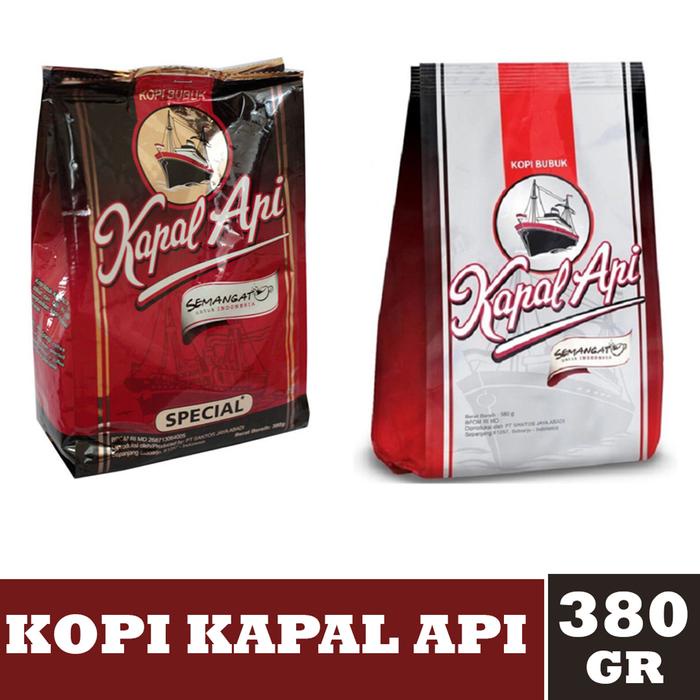 

Kopi Kapal Api Jumbo 380Gr Terlaris