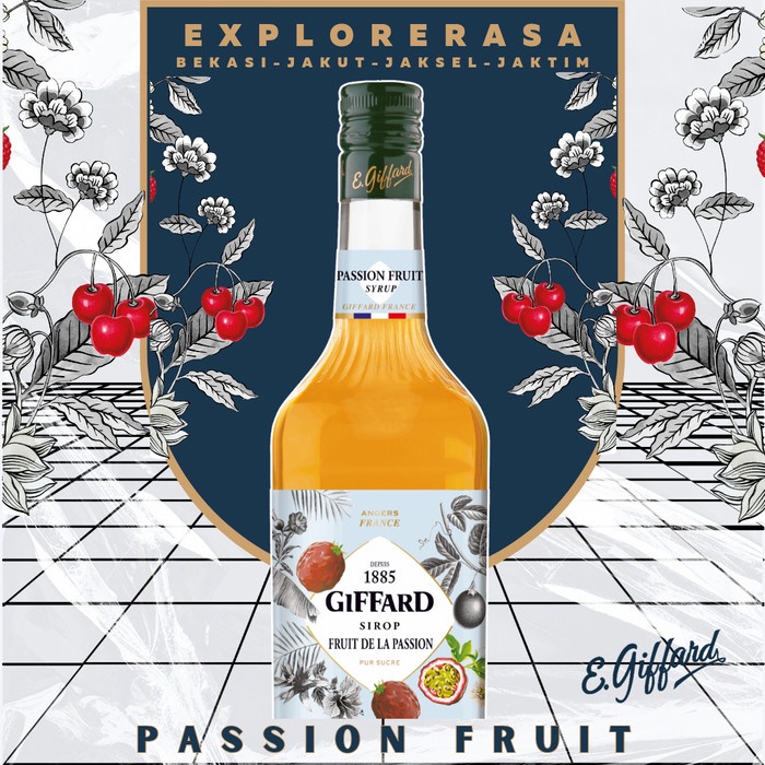

Giffard syrup Passion fruits 1L Sirup giffard rasa markisa 1 liter