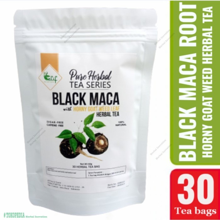 Black Maca Horny Goat Weed Tea : Black Maca Epimedii 30 Tea Bag