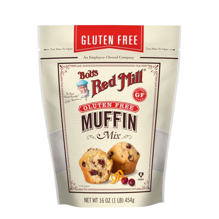 

Bobs Red Mill Gluten Free Muffin Mix 454 gr (Tepung Pemix)