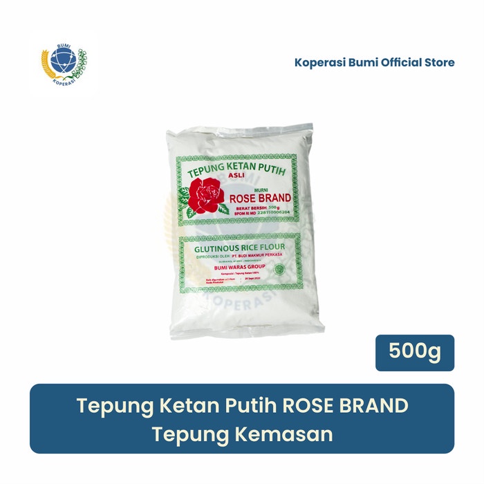 

Tepung Ketan putih Rose Brand tepung kemasan
