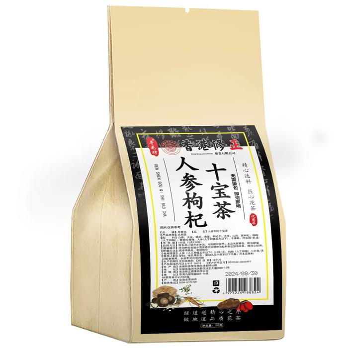 

Teh Detoksifikasi Hati Ginseng dan Wolfberry Ten Treasures Xunhuafang 150g