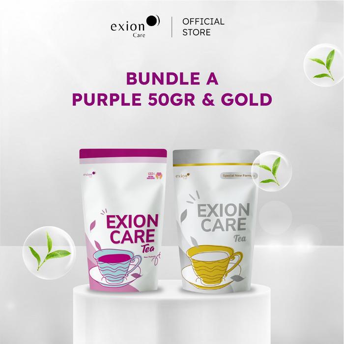 

Exioncare Bundle (A) Exioncare Tea Purple Series - Isi 50gr & Gold Series - Isi 20 Teabag