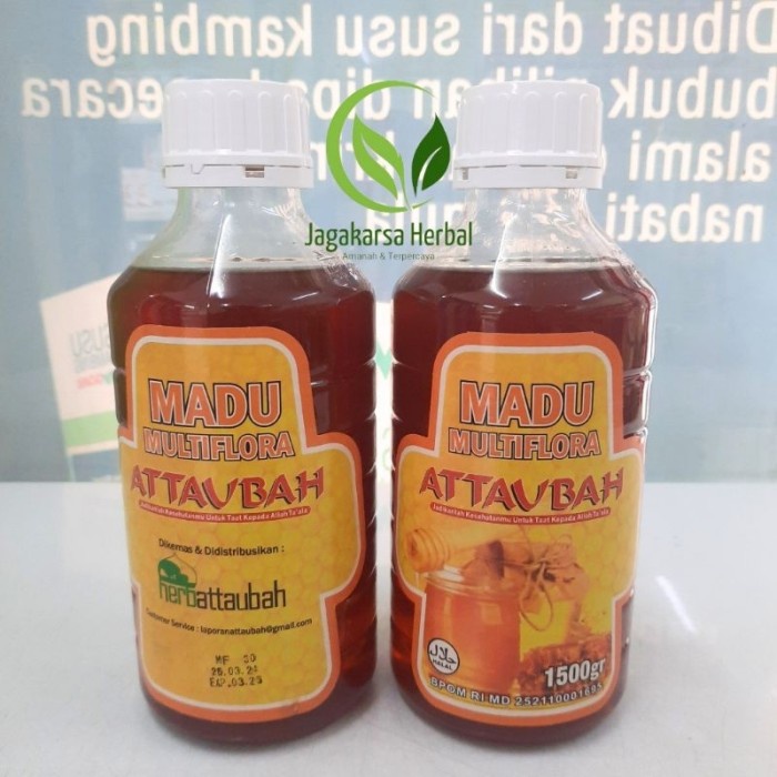 

Promo Terbatas Madu Multiflora At Taubah Original Kemasan Ekonomis 1,5 Kg Madu At Taubah Multiflora