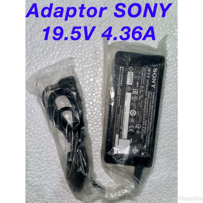 Adaptor TV SONY 19.5V 4.36A Ori - Adaptor SONY 19.5 Volt 4.36 Ampe