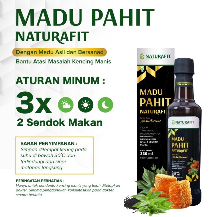 

Sale Terbatas Madu Pahit Naturafit Madu Hitam Premium Turunkan Gula Darah Tinggi Diabetes Original