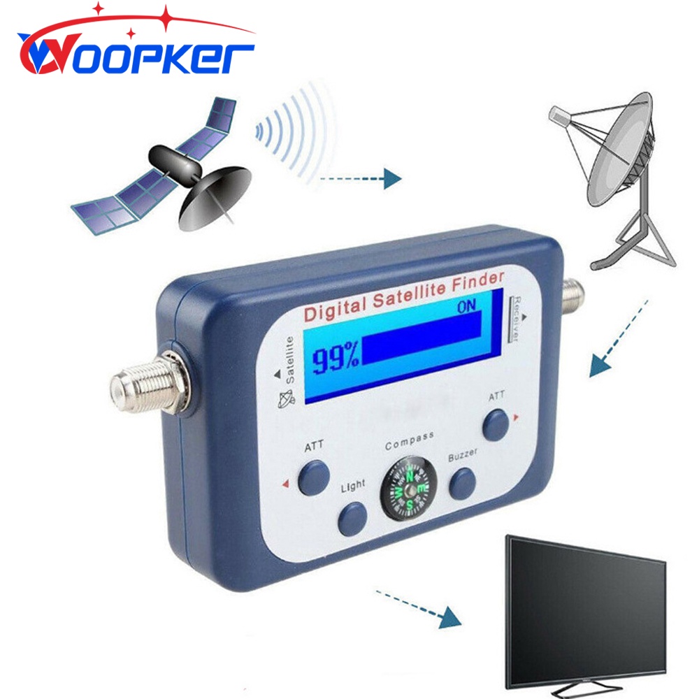 Digital Satellite Finder Satlink Tester Meter Tv Signal Receiver Sat Finder With Compass And Lcd
