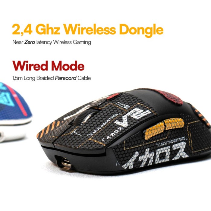 Press Play Icarus V2 Ultra Lightweight Wireless Gaming Mouse / PressPlay Icarus