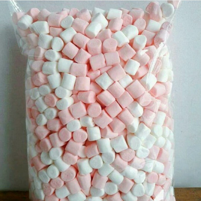 

marshmallow mini repack uk 1kg (merk corniche) original murah