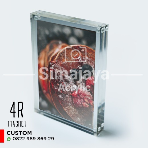 

BERKUALITAS Bingkai Foto Akrilik Magnet / Bingkai Foto Acrylic tebal 5mm 2R-8R A4