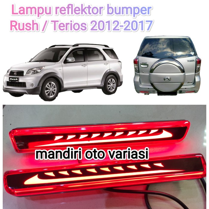 Lampu LED bumper mobil Rush/Terios 2012-2017 lampu reflektor bemper