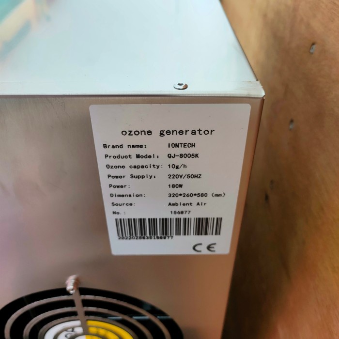 Jual Murah Ozone 10 Gram -Mesin Ozone Generator 10gram/Air cooling ozon Generator